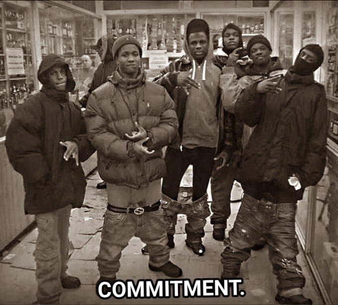 All My Homies Hate meme — Commitment.