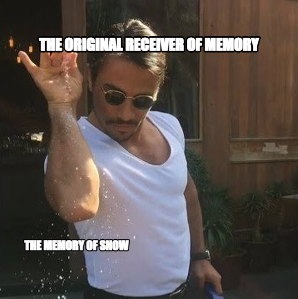 Salt Bae meme — The original receiver of memory The memory of snow