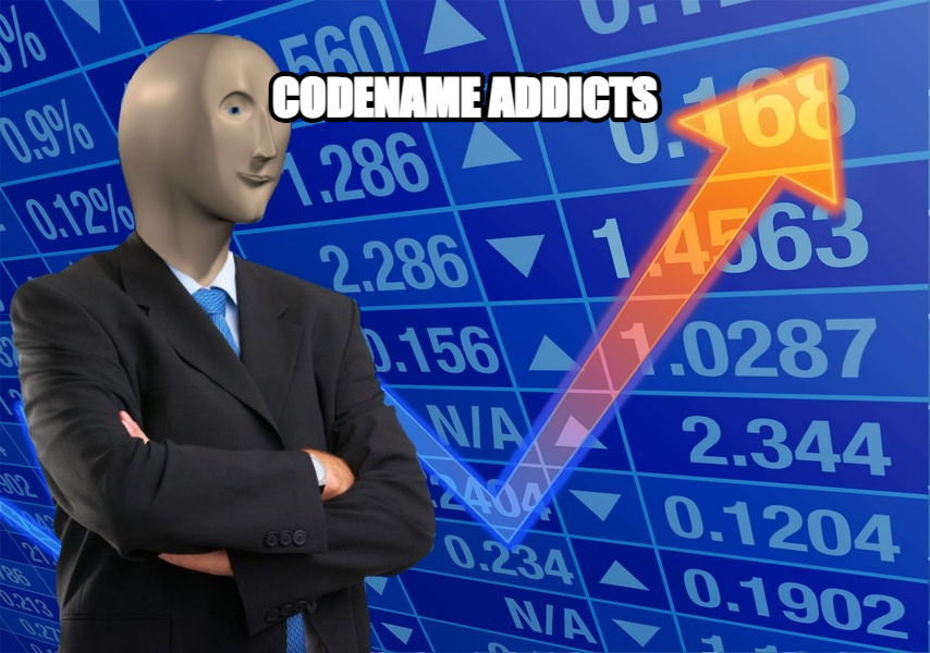 Stonks meme — Codename Addicts