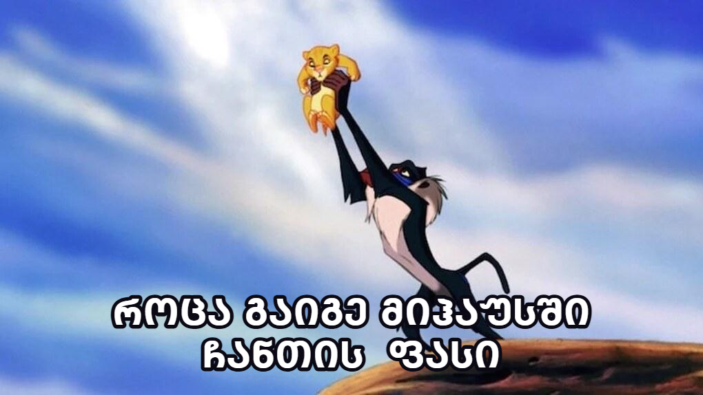 The Circle of Life meme — როცა გაიგე მიჰაუსში ჩანთის 
ფასი