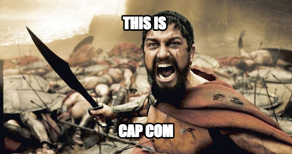 This is Sparta! meme — this is cap com