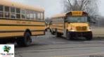 A Train School Bus meme template blank