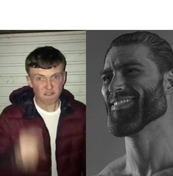 Average Fan vs Average Enjoyer meme template blank