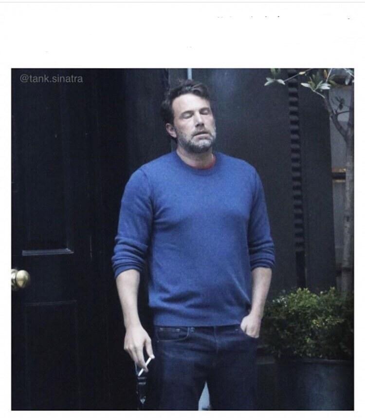 Ben Affleck Smoking meme template blank