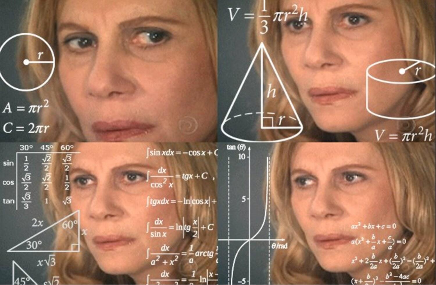 Calculating Meme meme template blank