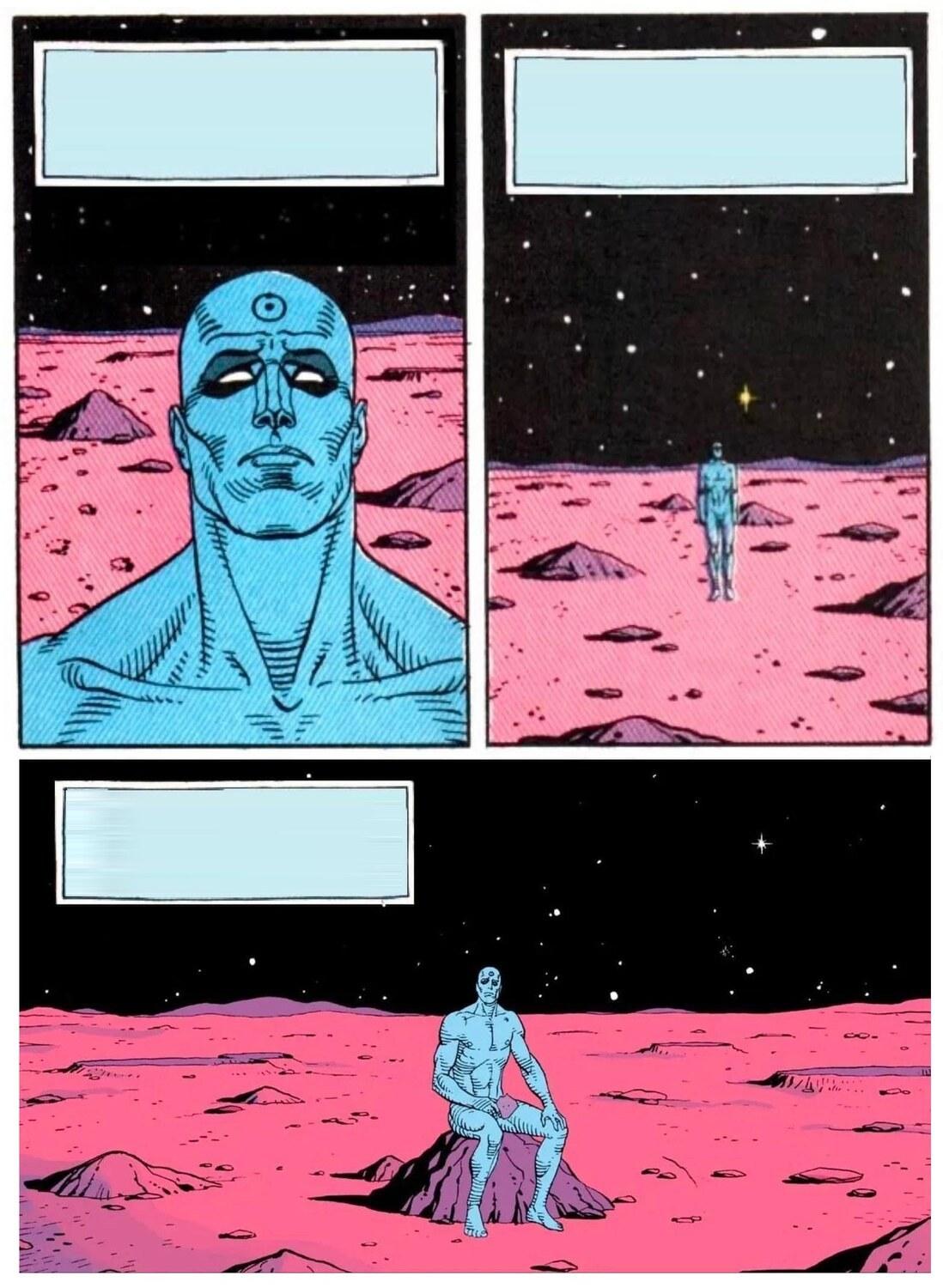 Doctor Manhattan it is 1985 meme template blank
