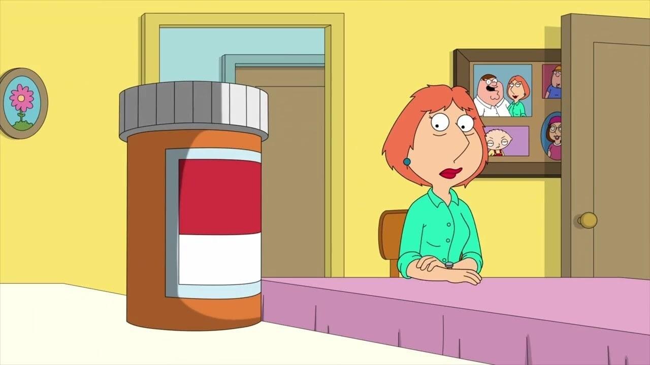 Family Guy Lois Pills meme template blank