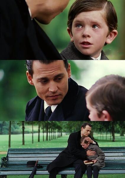 Finding Neverland meme template blank