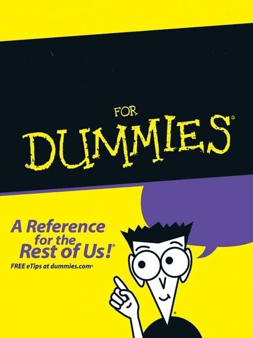 For Dummies Book meme template blank