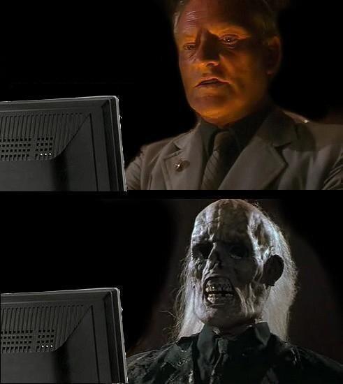 He Chose Poorly Waiting meme template blank