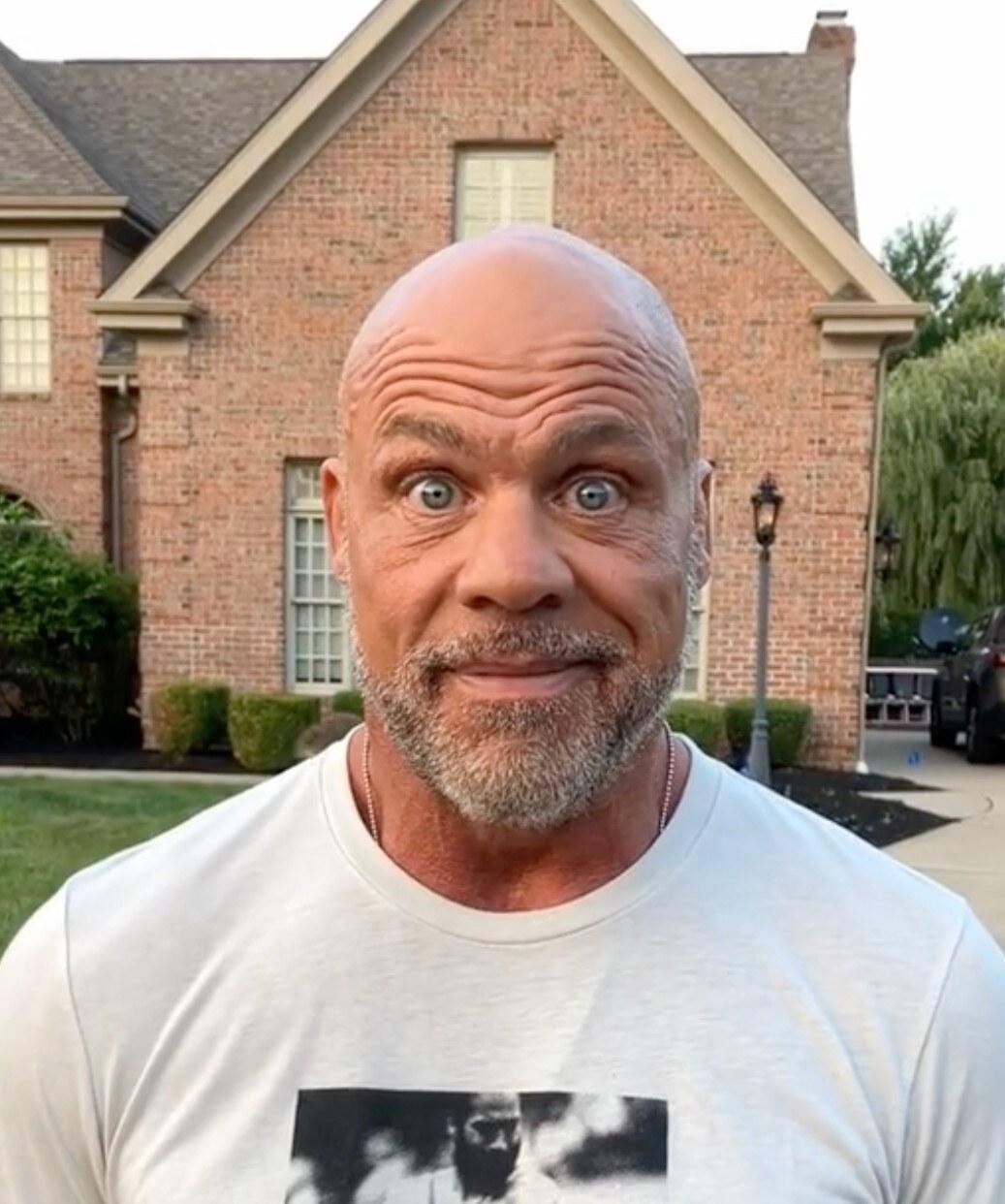 Kurt Angle Stare meme template blank