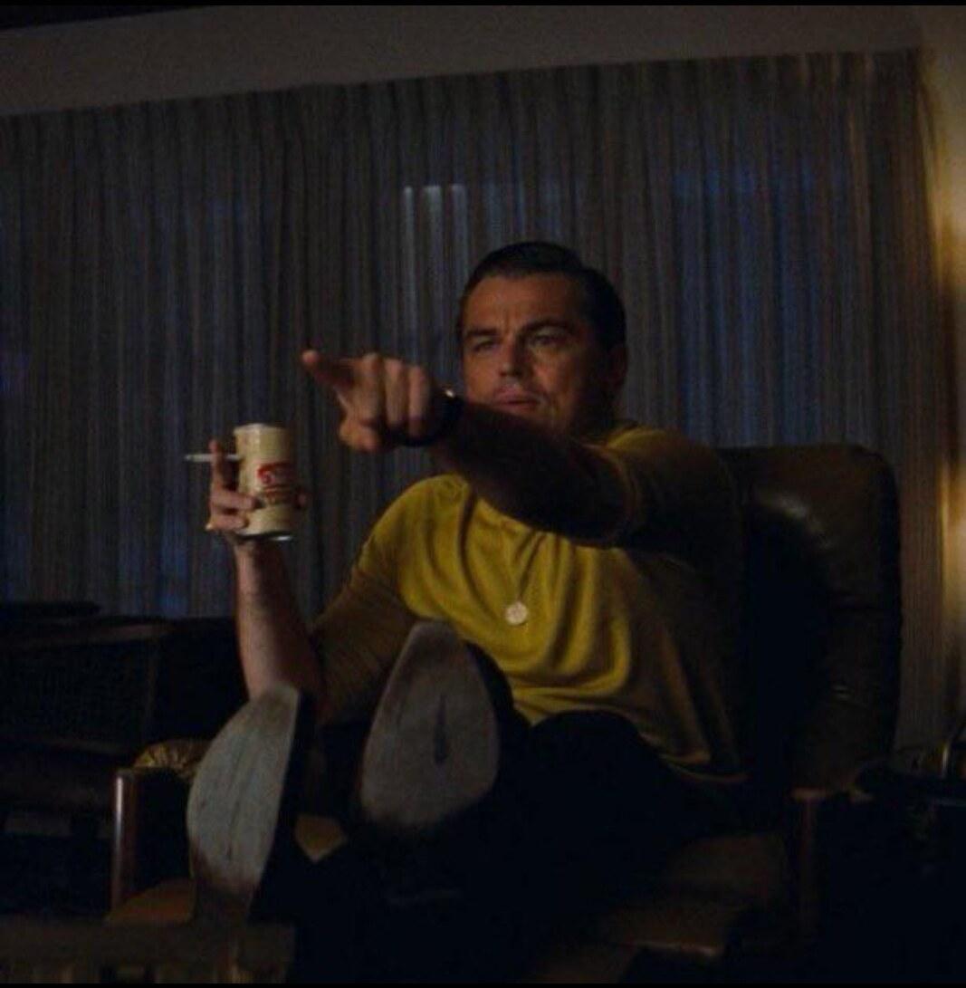 Leonardo DiCaprio Pointing meme template blank