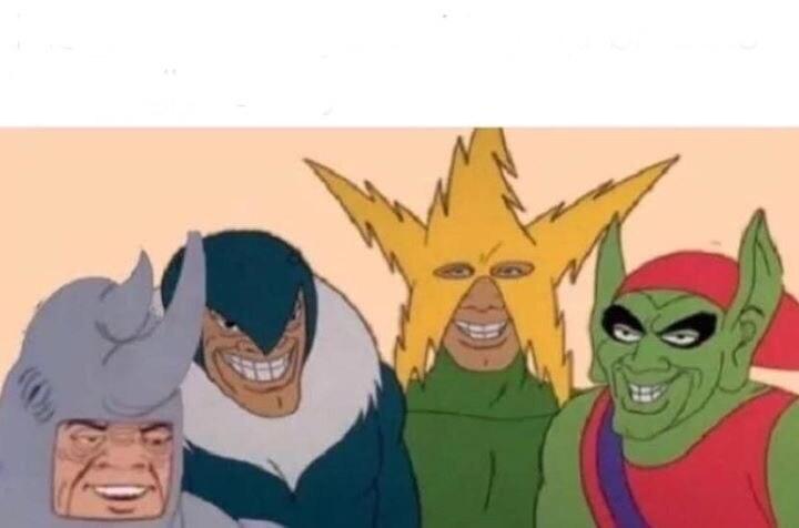Me And The Boys meme template blank