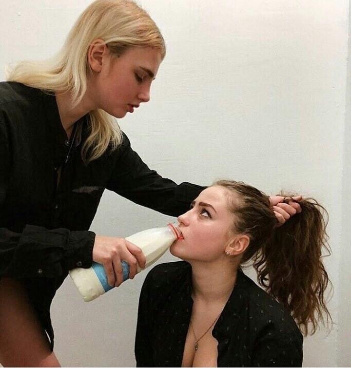 Milk Girls meme template blank