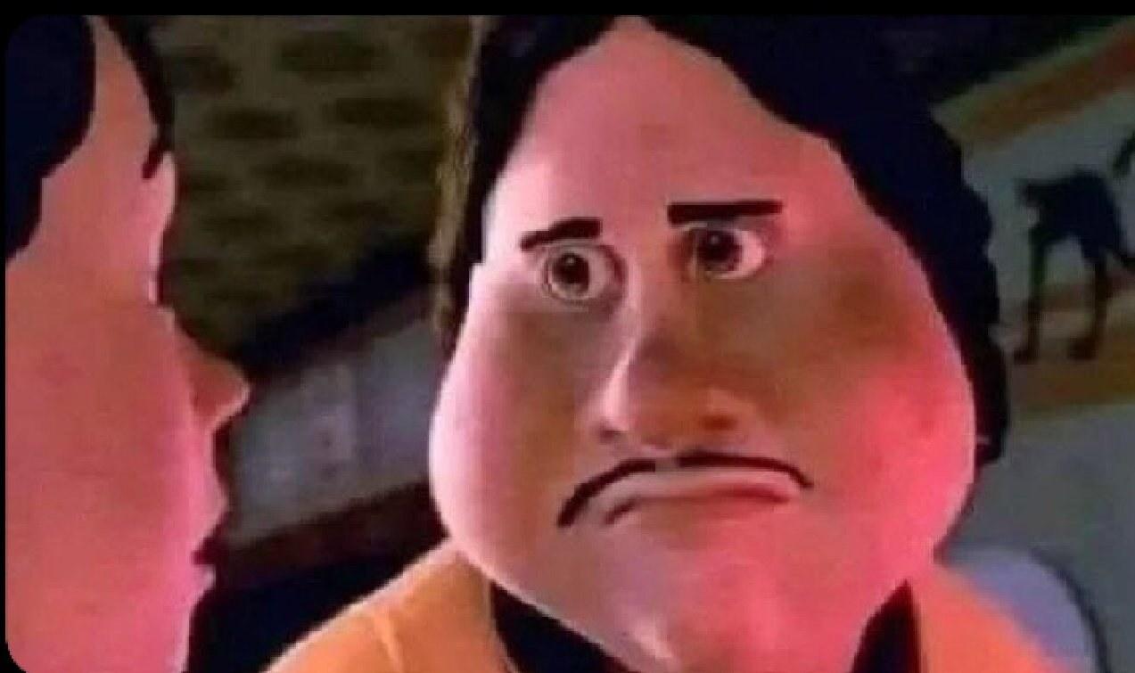 Monster House Disappointed meme template blank