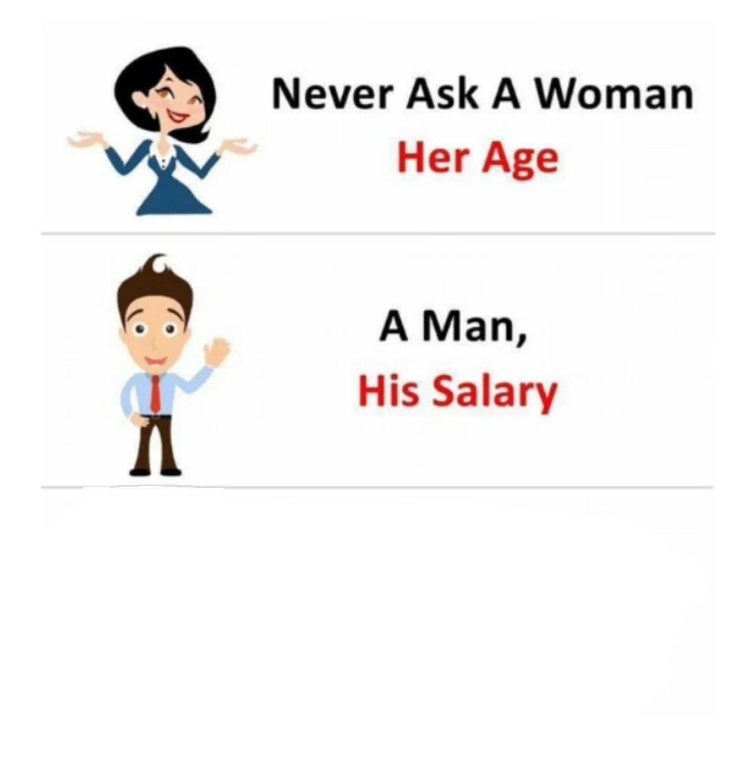 Never ask a woman her age meme template blank