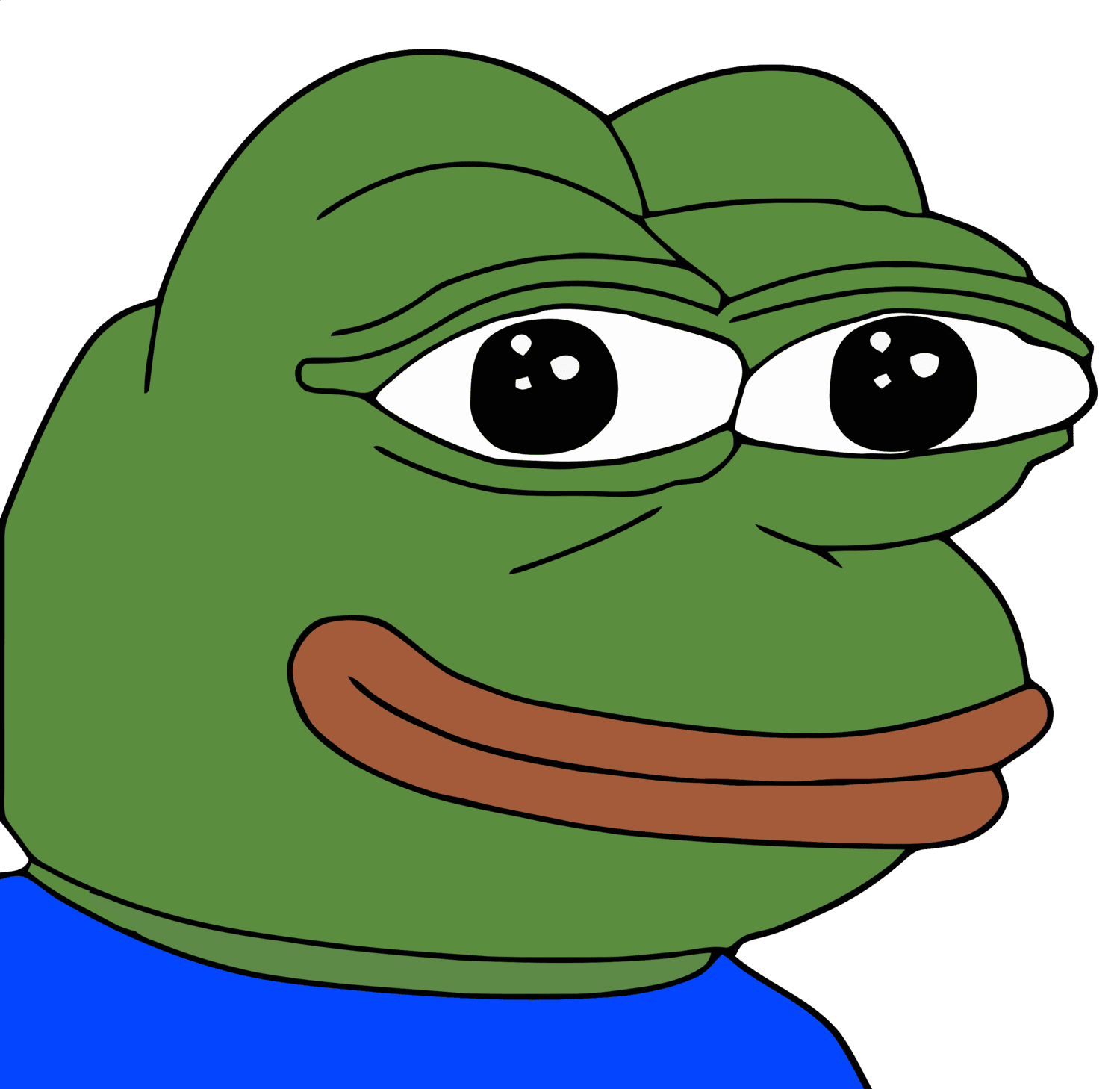 Pepe the Frog meme template blank