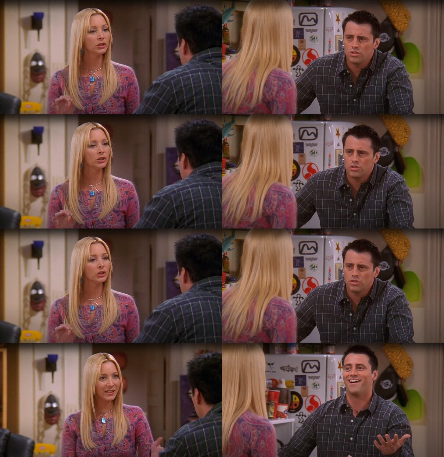 Phoebe Joey meme template blank