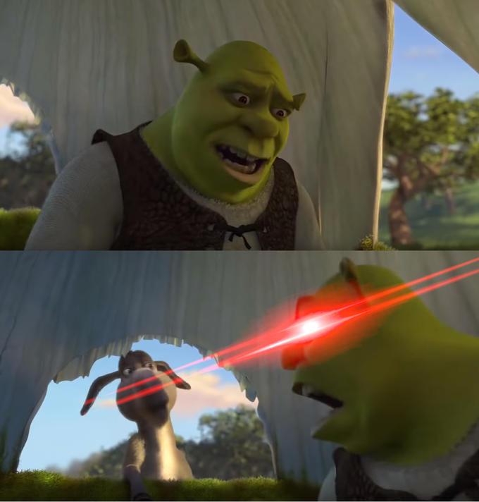 Shrek For Five Minutes meme template blank