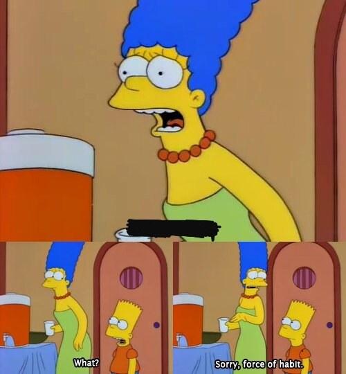 Simpsons Bart No meme template blank