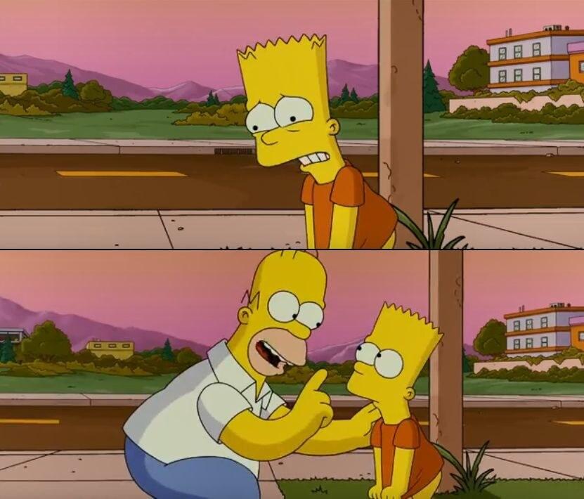 Simpsons so far meme template blank