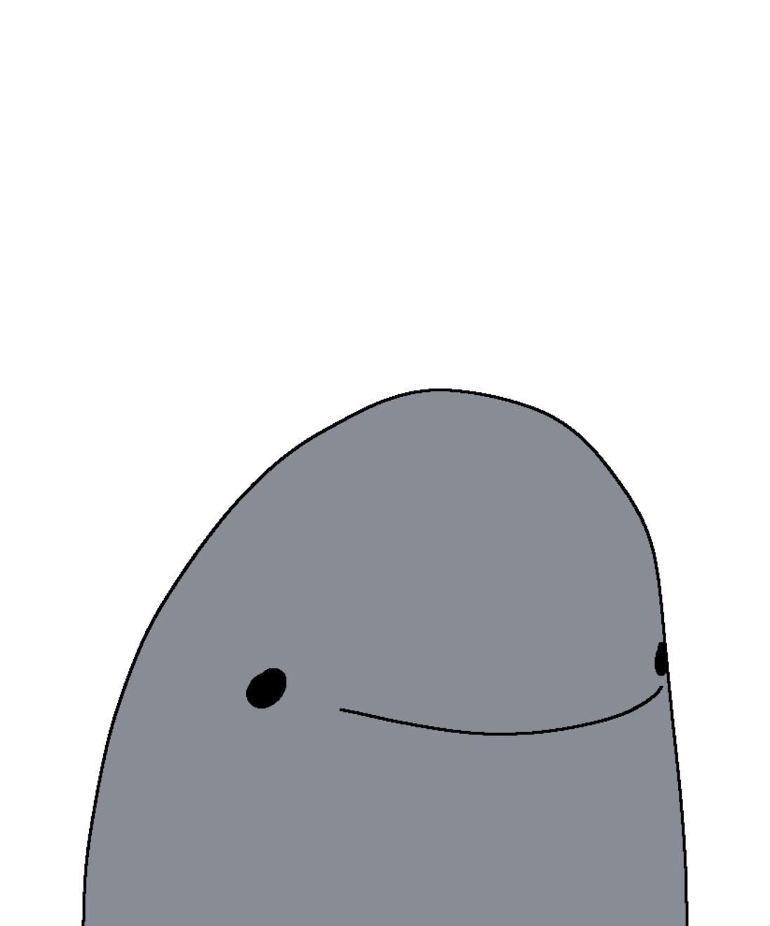 Smiling Dolphin meme template blank