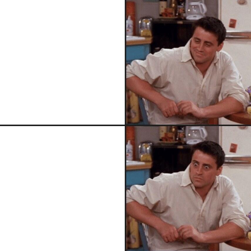 Happy  Shock meme template blank