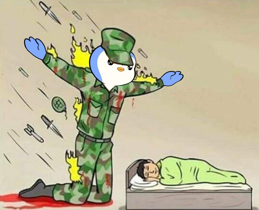 The Silent Protector meme template blank