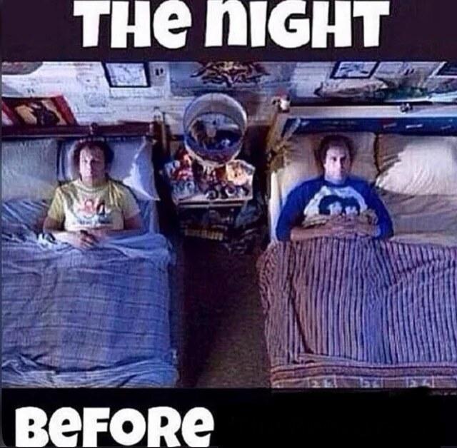 The night before meme template blank
