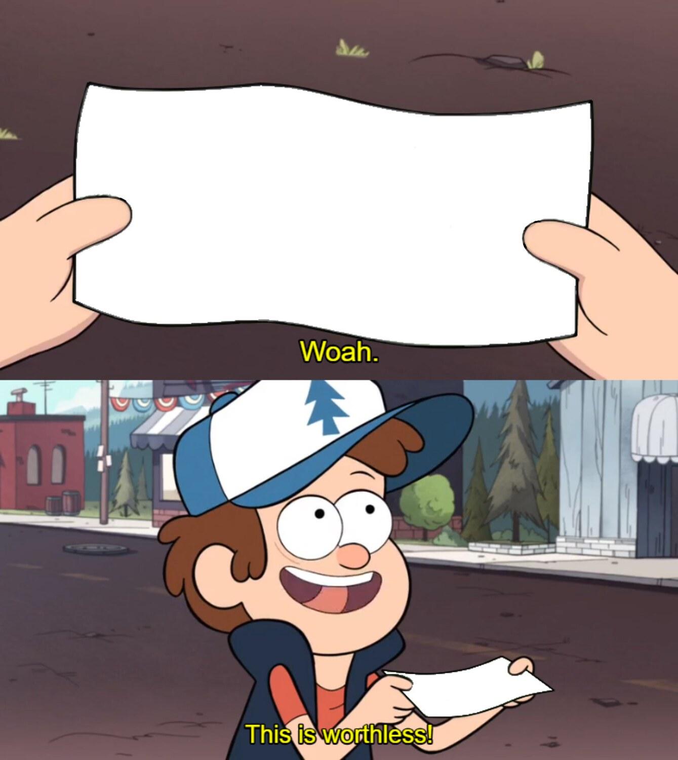 This is Worthless meme template blank