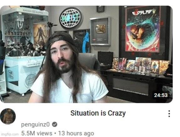 X situation is crazy meme template blank
